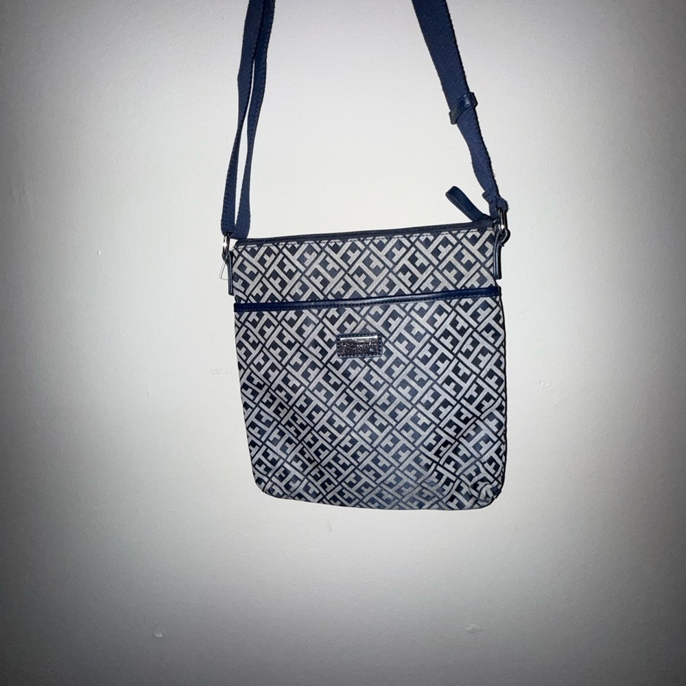 Tommy Hilfiger Blue Patterned Crossbody Bag
